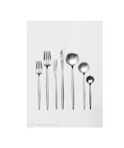 Juego de Cubiertos de acero inoxidable de gran venta, cuchillo, tenedor, cuchara, cubiertos para servir en el desierto para restaurantes, hoteles, cubiertos con acabado dorado - Product Image 1