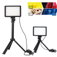 Lumière de diffusion en direct de forme carrée universelle, anneau lumineux pour selfie, panneau lumineux LED, vidéo avec trépied pliable pour la prise de vue en studio