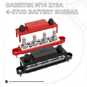 Bloque de terminales de tornillo automotriz M10 275A de cobre, barra colectora de distribución de energía de 4 polos para aplicaciones de batería - Product Image 2