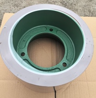 Rouleau en caoutchouc de 6 pouces pour les pièces détachées des machines à riz, tambour en fonte de couleur marron SBR, rouleau en caoutchouc pour décortiqueuse à riz