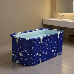 Baignoire portable pliable rectangulaire en PVC thermostatique pour salle de bain familiale, bain de trempage pour adultes, bain de glace - Product Image 2