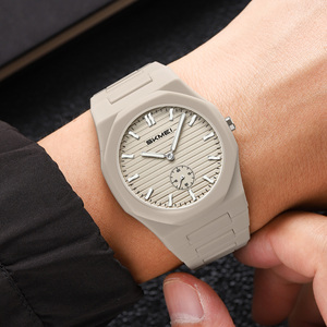 Montre à quartz carrée minimaliste unisexe, montre-bracelet étanche avec bracelet en nylon, montre octogonale pour homme discrète mais élégante - Product Image 1
