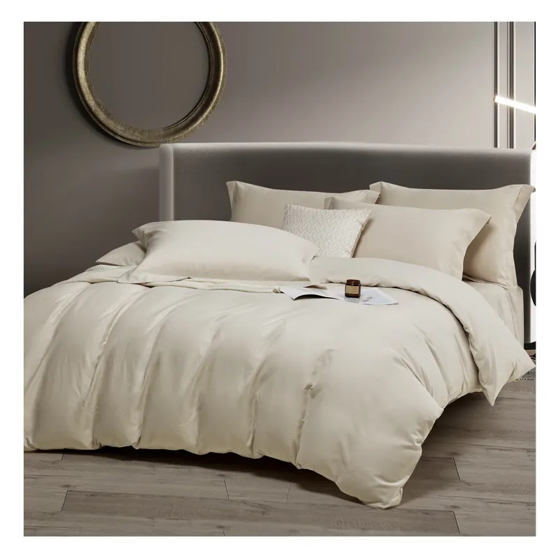 غطاء سرير للوجه ممتاز مكون من 4 قطع متينة اللون فائقة النعومة مجموعة ملاءات السرير المصنوعة من الألياف الدقيقة ومجموعة أغطية السرير لحاف