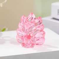 Ornements de renard à neuf queues en cristal transfrontalier créatif Petits cadeaux de bureau attirant la richesse-Vente en gros