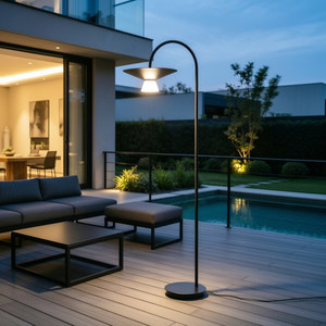 Lampe solaire d'extérieur étanche, moderne, pour décorer le jardin, la terrasse de la villa, la pelouse - Product Image 4