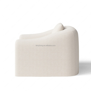 FERLY Poltrona Scultorea Modernista Francese con Schienale Curvo, Realizzata a Mano, Arredamento per Soggiorno e Salotto - Product Image 3