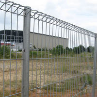 Oferta Especial: Valla de Seguridad BRC Galvanizada con Recubrimiento en Polvo, Malla de Alambre Soldada con Parte Superior Triangular para Jardín