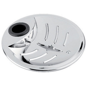 Jabonera para rieles deslizantes de 25 mm de diámetro con acabado cromado, accesorio de baño - Product Image 1
