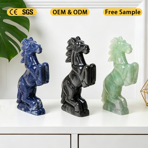 Nueva Escultura de Animales de Cristal Tallada, Piedra Curativa de Cristal Natural, Caballo de Cristal para Regalos - Product Image 6