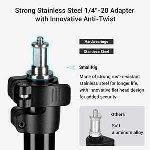 Trípode de Aluminio <span class=keywords><strong>SMALLRIG</strong></span> de 110 Pulgadas para Fotografía y Video, con Tornillo de 1/4 de Pulgada para Softbox, Reflector de Luz de Estudio, Anillo Amortiguado por Aire, Carga Máxima - Product Image 5
