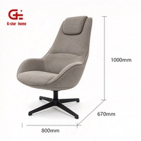 Fauteuil de salon moderne, chaise individuelle, fauteuil de relaxation nordique, fauteuil d'appoint pour appartement, hôtel, chambre à coucher