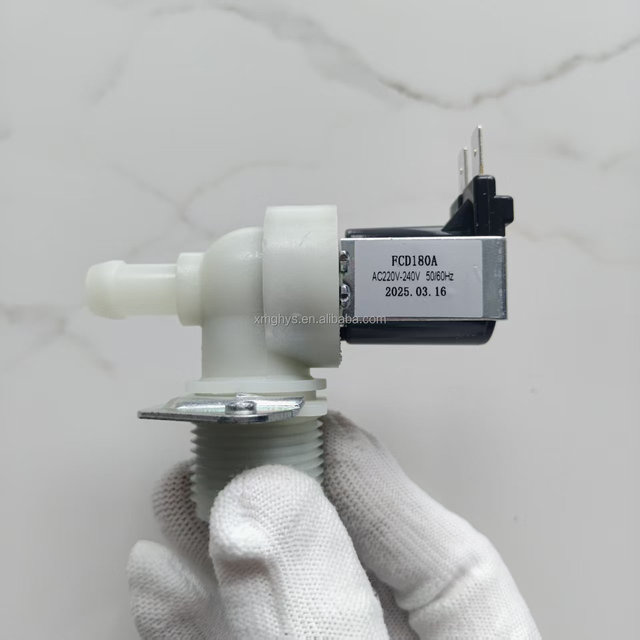 Plastic Electric Ice Maker Dishwasher Washing Machine Universal Water Inlet Valve Solenoid Valve 220V-240v Vertical Single Valve