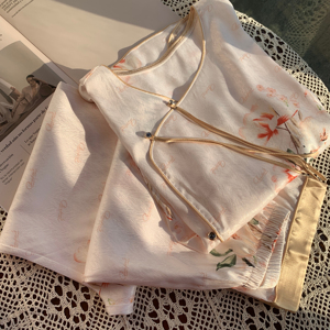 Set Pigiama di Lusso in Raso per Donna, Vita Elastica, Tinta Unita, Traspirante, Asciugatura Rapida, Personalizzabile, Articoli per la Casa - Product Image 5
