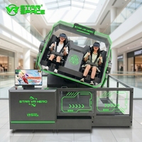 Simulateur VR avec chaise rotative à 360°, machine de jeu d'arcade VR, réalité virtuelle pour 2 joueurs, pour parc d'attractions commercial en intérieur