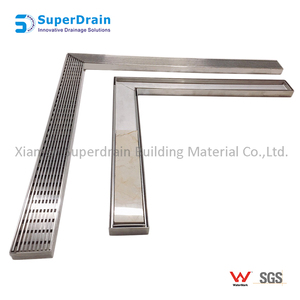 Drenaje lineal para cabina de ducha, accesorios para cabina de ducha con salida <span class=keywords><strong>Vertical</strong></span>, nuevo diseño - Product Image 4