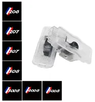 Lumière de logo de porte de voiture à LED pour Peugeot 206 207 307 308 3008 4008 5008 RCZ, projecteur laser, lumière fantôme, accessoire automobile