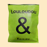 Sac à fermeture éclair en papier kraft mat imprimé avec logo personnalisé, emballage composite en plastique pour vêtements, pochette pour vêtements de boutique et t-shirts