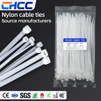 Attaches de câble autobloquantes en nylon plastique noir robuste de haute qualité, fabriquées sur mesure