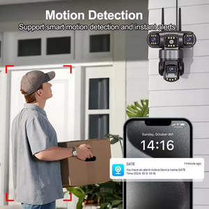 Caméra <span class=keywords><strong>de</strong></span> sécurité intelligente à 3 objectifs, stockage en nuage, sans fil, V380 Pro, caméra CCTV, IP66, étanche, caméra avec carte SIM 4G - Product Image 4