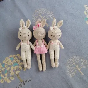 兔子软玩具毛绒娃娃复活节毛绒毛绒玩具定制定制logo甜美小兔子娃娃