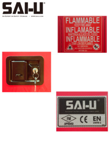 SAI-U FM High-Quality Metal Safety Cabinets for Fireproof Combustible <strong>Storage</strong> in <strong>Laboratories</strong> SC2012R 12Gal - Product Image 5