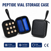 Étui de rangement pour 9 peptides, étui de voyage rigide en EVA pour insuline, étanche, protection pour flacons de 3 ml, boîte de rangement médicale