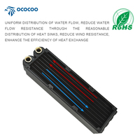Boucles de refroidissement industrielles Socooler CRD24-45R barre de cuivre sans plomb 8 voies navigables roulement à billes ordinateur refroidisseur de refroidissement par eau