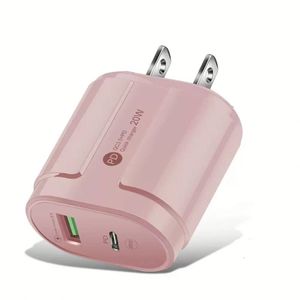 Best Selling 20W Phone Charger QC3.0 Type C USB Wall Charger <b>US</b>/EU Socket Quick Charge USB-C <b>Power</b> <b>Adapter</b> for Iphone 15 16 17 - Product Image 2