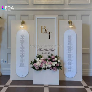 LEDA - Fondo Decorativo de PVC Hecho a Mano y Personalizado de Alta Demanda para Bodas, Ideal para Entrada, Área de Fotos y Recepción - Product Image 1