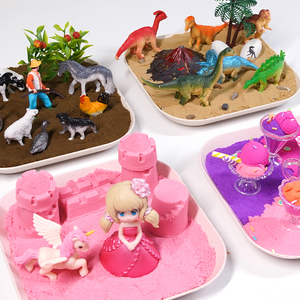 Wingart Brand Item #11992 Amazing <span class=keywords><strong>Farmland</strong></span> Dynamic Play Sand Set para niños Juegos de bricolaje Actividades Kids Scene Set - Product Image 6