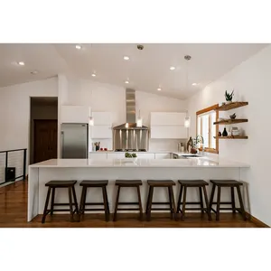 Armário de cozinha Vermont design moderno branco armário de cozinha de design simples com pia de fazenda