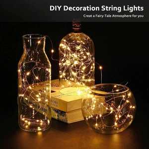 Waterproof 10M 100 <b>LED</b> Fairy <b>Lights</b> Copper <b>Wire</b> Paper Battery Operated String <b>Light</b> Christmas Home Party Wedding Decorations - Product Image 2