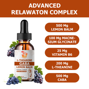 Suplementos Herbales de Marca Privada con Vitamina B6 y L-Teanina para Calmar, Concentrarse, Relajarse y Dormir, Gotas Líquidas Dietéticas de L-Teanina y GABA - Product Image 3