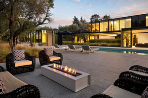 Brasero à gaz rectangulaire moderne au design écologique - Product Image 6