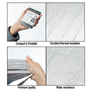 Fabrika sıcak satış Mylar acil kurtarma battaniye ilk yardım acil termal battaniye ile ucuz fiyat - Product Image 3