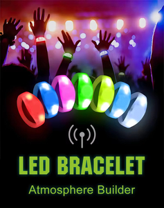 신제품 DMX 제어 T5577 칩 <span class=keywords><strong>NFC</strong></span> 및 RFID 통신 기능 LED 팔찌, 축제 이벤트 콘서트 파티용 - Product Image 5