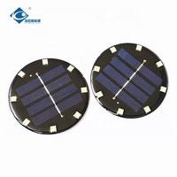 Module solaire époxy à faible coût 2V, panneau solaire étanche scellé à l'époxy 0,3W, panneau solaire encapsulé à l'époxy ZW-Dia75-LED