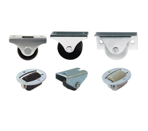 25MM 30MM 40MM Durchmesser Feststehende Plattengleitrollen für Möbel, Einweg-Rollen, Schwarze und Weiße PP-Räder - Product Image 1