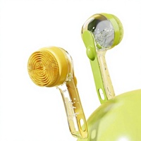Brosse de massage manuelle pour animaux de compagnie avec distributeur de liquide, en ABS, pour le bain et le nettoyage des chiens