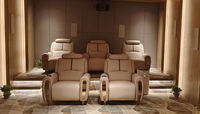 Canapé de cinéma en cuir de luxe avec massage, sièges inclinables, fauteuil inclinable pour cinéma, sièges inclinables, canapé inclinable, meubles de cinéma maison