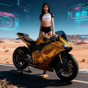 Motocicleta Eléctrica de Alta Velocidad, 160 km/h y Autonomía de 300 km, <span class=keywords><strong>Motor</strong></span> Central de 8000W - Product Image 5