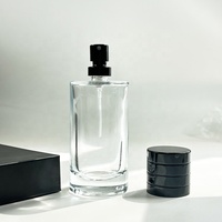 Flacon Vaporisateur de Parfum de Luxe 50 ml sur Mesure, en Verre Transparent Rechargeable avec Pulvérisateur, Flacon de Parfum en Verre Vide