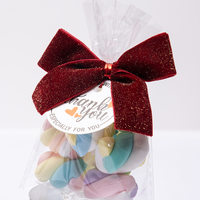 Ruban en velours personnalisé, rubans cadeaux, nœuds en ruban avec attache torsadée, nœuds personnalisés pour décoration de Noël
