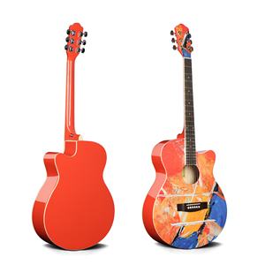 <span class=keywords><strong>Guitarra</strong></span> Acústica de <span class=keywords><strong>40</strong></span> Pulgadas con Patrón de Cartón de Fábrica China para Principiantes - Product Image 2