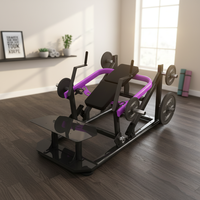 Machine à fessiers professionnelle haut de gamme avec rangement pour poids, équipement de fitness robuste