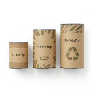 Tube en papier de qualité alimentaire en gros avec bouchon en aluminium, cylindre hermétique pour thé en vrac - Product Image 3