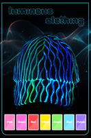 Gran oferta de alta calidad, tela de fibra óptica LED, intermitente, Luminoso, que cambia de color, rendimiento, fiesta, Festival, uso, gorras de luz LED, sombreros