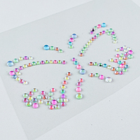 Fourniture d'usine personnalisée Visage Oeil Gemmes Diamant Coloré Tatouage Autocollant De Luxe Sexy Strass Bijoux Festival Temporaire Faux Tatouage
