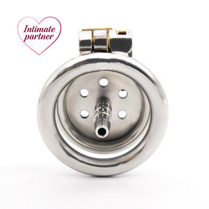 Dispositivo <span class=keywords><strong>de</strong></span> <span class=keywords><strong>Castidad</strong></span> <span class=keywords><strong>Masculino</strong></span>, Anillo <span class=keywords><strong>de</strong></span> <span class=keywords><strong>Castidad</strong></span> <span class=keywords><strong>de</strong></span> Metal con Orificio Redondo Plano, Jaula para Pene, Catéter Uretral, Anillo para Pene, Cinturón <span class=keywords><strong>de</strong></span> Bondage, Juguetes Sexuales para Hombres Gay - Product Image 4