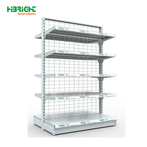 Highbright Modern <b>Wire</b> Back Gondola <b>Shelf</b> for Supermarket & Grocery Stores - Product Image 2